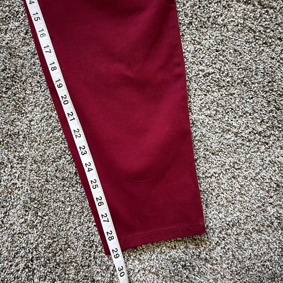 Style & Co Curvy Fit Skinny Jeans, Dark Red, Size 16, New with Tags - Picture 8 of 16
